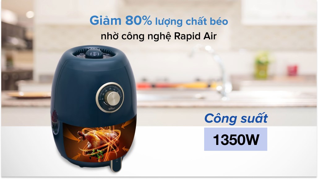 Nồi chiên không dầu Bear QZG-A14D1 3.6 lít