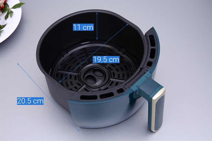 Nồi chiên không dầu Bear QZG-A14D1 3.6 lít Màu Đen - Xanh lá