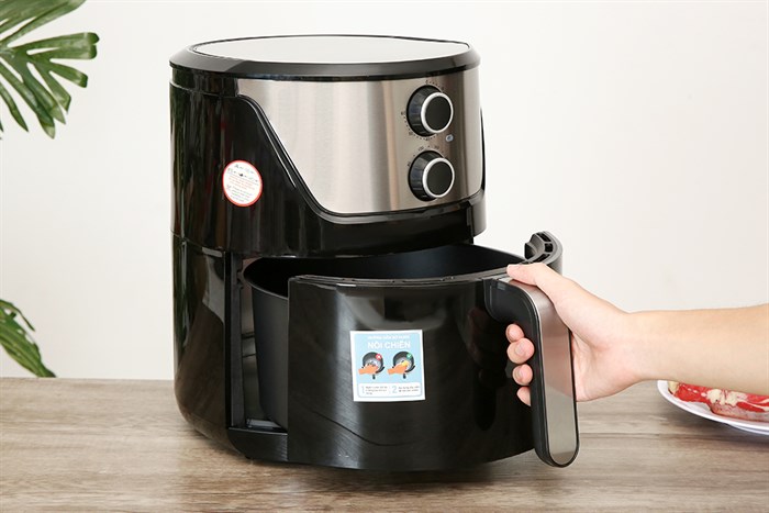 Nồi chiên không dầu Perfect PF-625 6 lít Màu Đen - Bạc