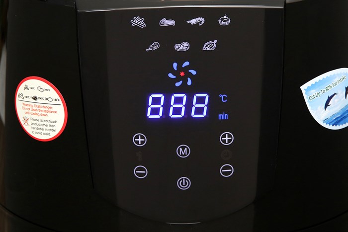 Nồi chiên không dầu Perfect PF-D92 5 lít Màu Đen