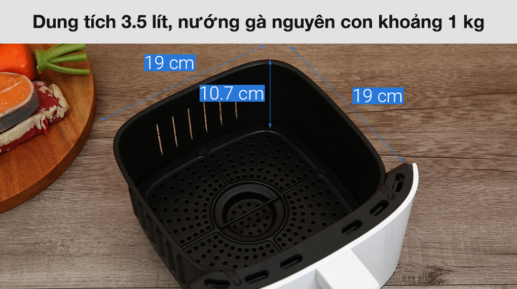 Nồi chiên không dầu Xiaomi Mi Smart MAF02 3.5 lít - Dung tích