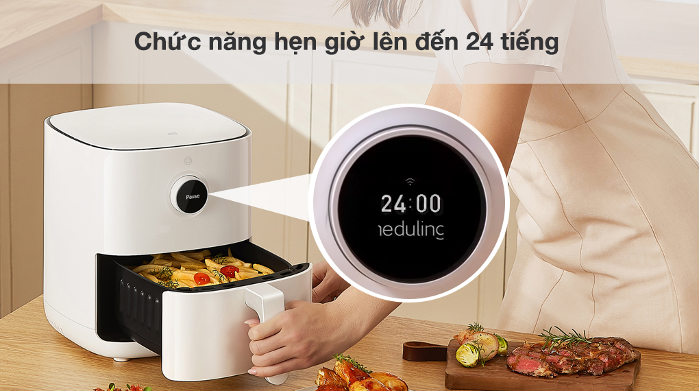 Nồi chiên không dầu Xiaomi Mi Smart MAF02 3.5 lít-hẹn giờ đến 24 tiếng