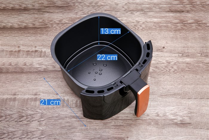 Nồi chiên không dầu AVA BF502A 6 lít Màu Đen