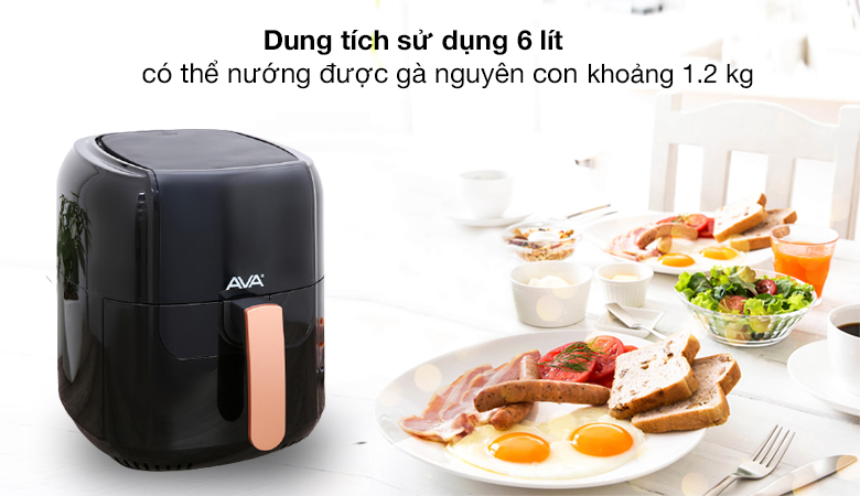 Nồi chiên không dầu AVA BF502A - Dung tích