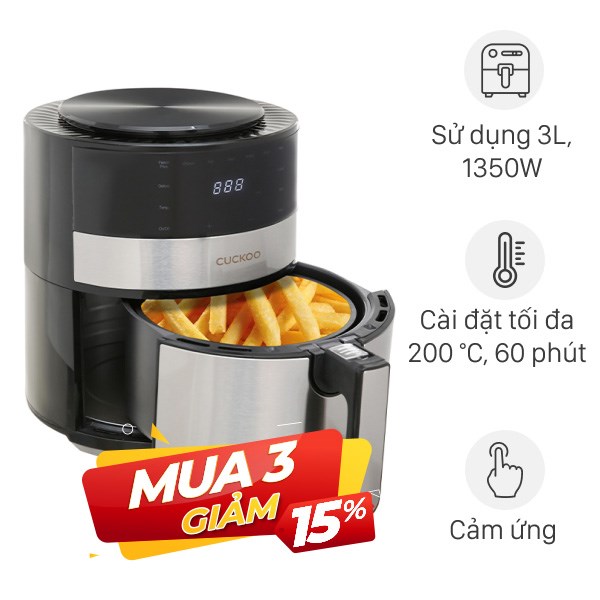 Nồi chiên không dầu Cuckoo CAF-F0410T 4.7 lít