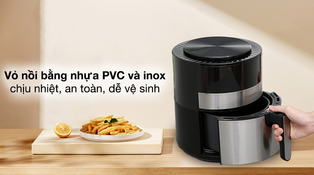 Nồi chiên không dầu Cuckoo CAF-F0410T 4.7L - Vỏ nồi