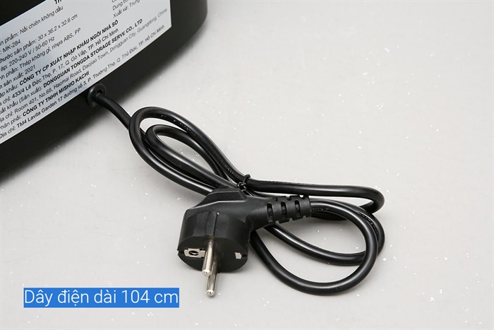 Nồi chiên không dầu Mishio MK-284 5.5 lít Màu Đen