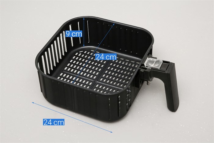 Nồi chiên không dầu Mishio MK-284 5.5 lít Màu Đen