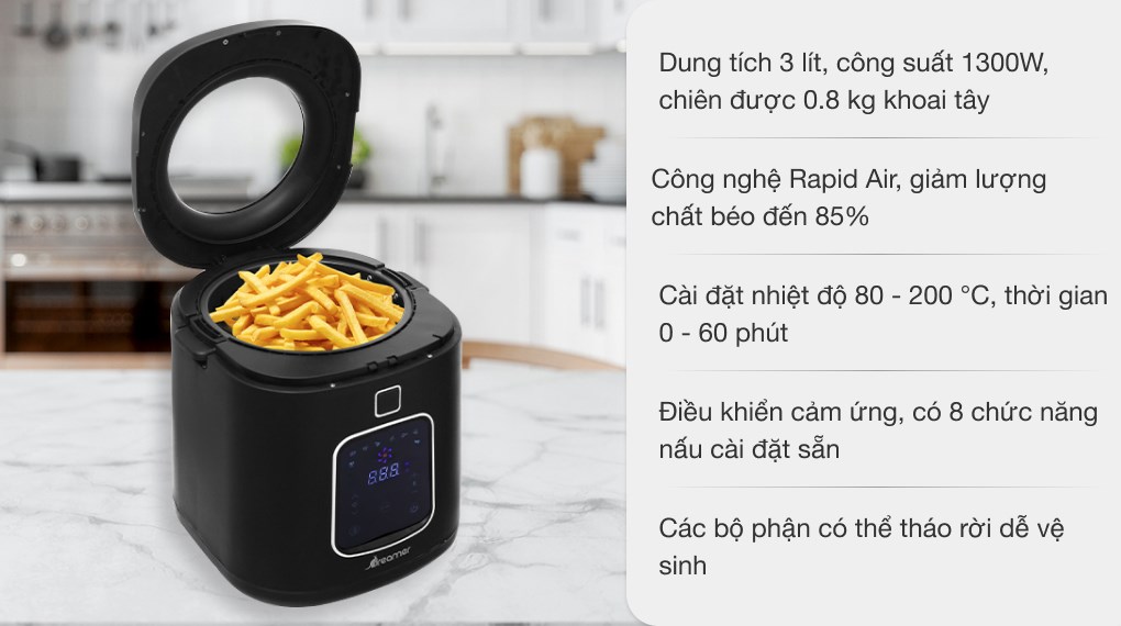 Nồi chiên không dầu Dreamer DF-S40B 3 lít