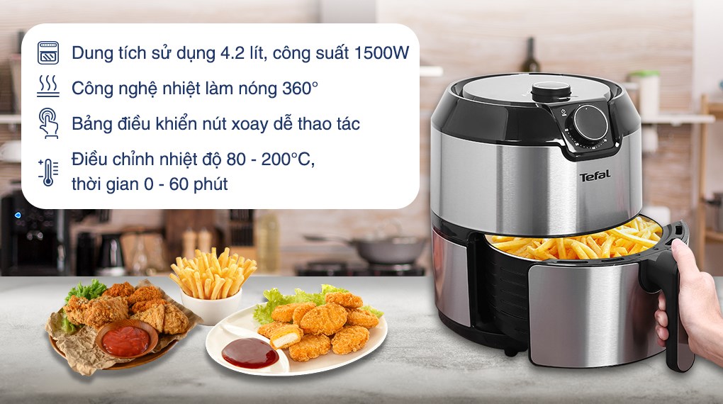 Nồi chiên không dầu Tefal EY201D15 4.2 lít