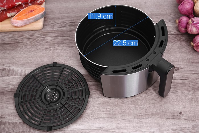 Nồi chiên không dầu Tefal 4.2 lít EY201D15 Màu Đen - Bạc