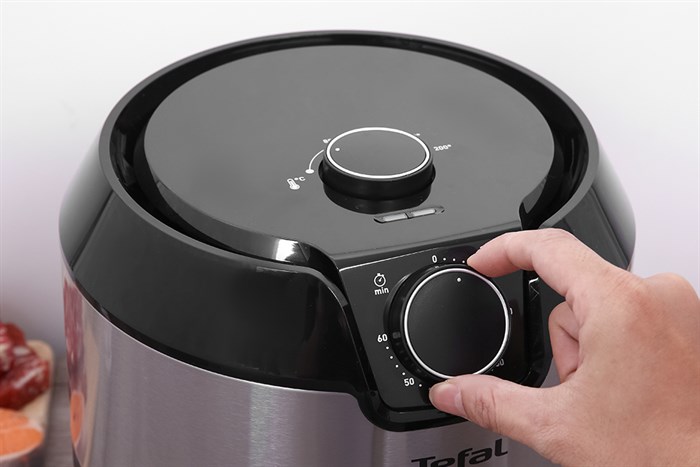 Nồi chiên không dầu Tefal 4.2 lít EY201D15 Màu Đen - Bạc