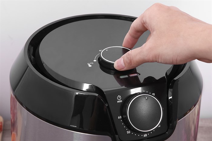 Nồi chiên không dầu Tefal 4.2 lít EY201D15 Màu Đen - Bạc