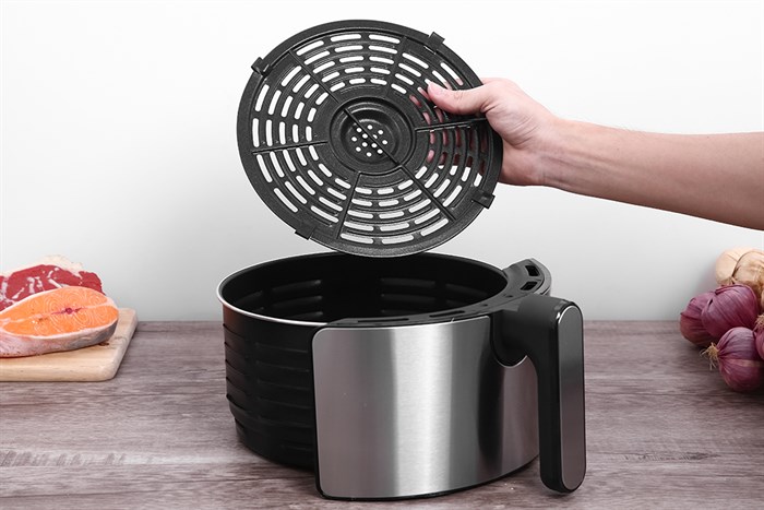 Nồi chiên không dầu Tefal 4.2 lít EY201D15 Màu Đen - Bạc