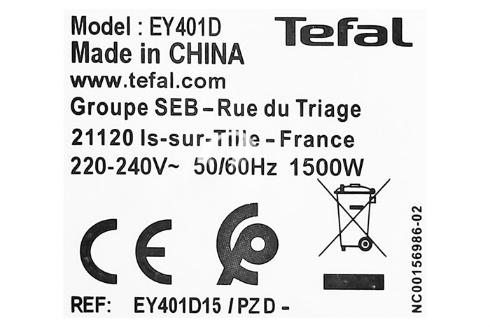 Nồi chiên không dầu Tefal EY401D15 4.2 lít Màu Đen - Bạc