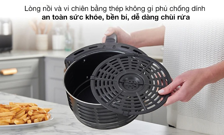 Lòng nồi - Nồi chiên không dầu Tefal EY401D15 4.2 lít