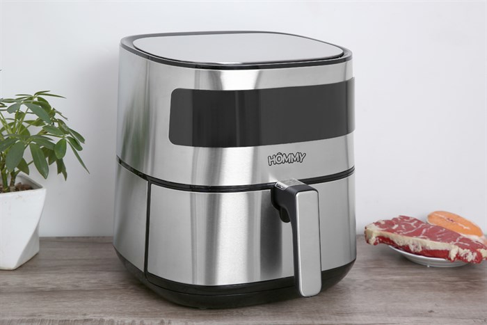 Nồi chiên không dầu Hommy BF525 5.5 lít Màu Bạc Inox