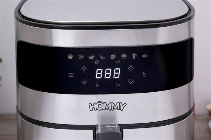 Nồi chiên không dầu Hommy BF525 5.5 lít Màu Bạc Inox