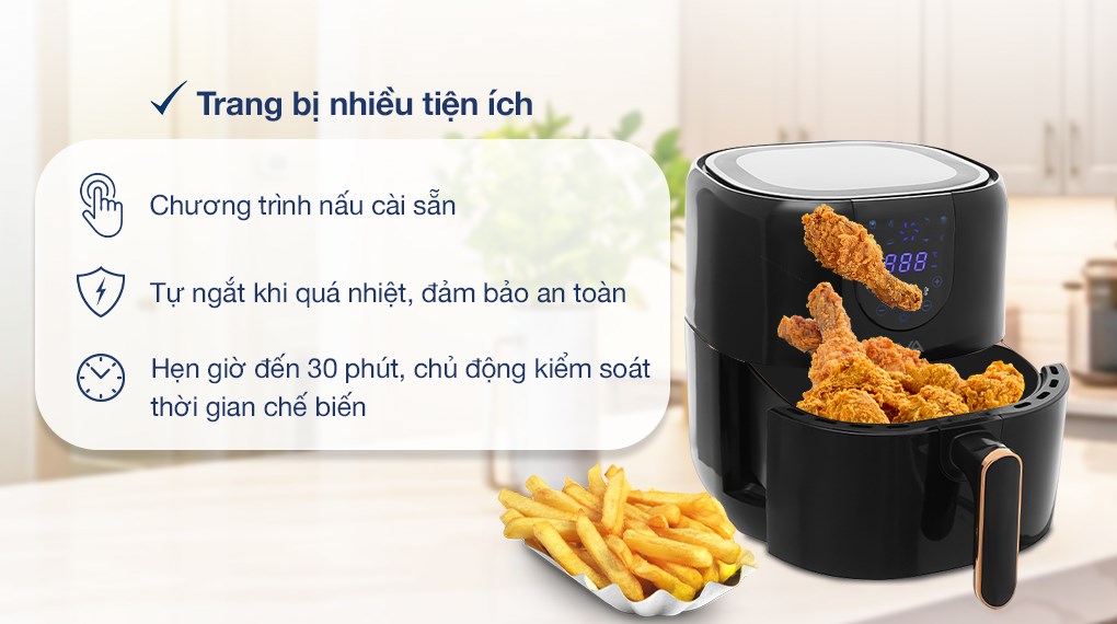 Nồi chiên không dầu Ava HB-8033 4 lít