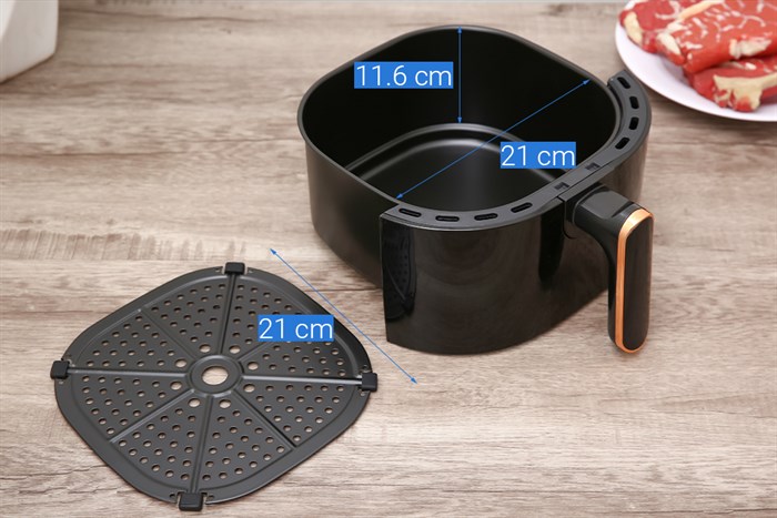 Nồi chiên không dầu AVA 4.2 lít HB-8033 Màu Đen