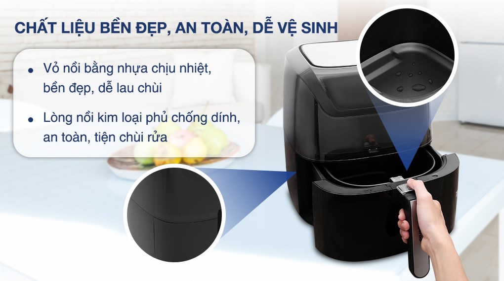 Nồi chiên không dầu Kangaroo 8 lít KG8AF1A