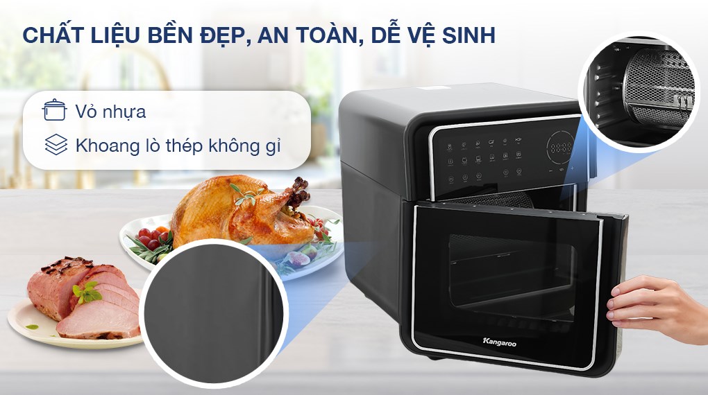 Lò chiên không dầu Kangaroo KG12AF8A 12 lít