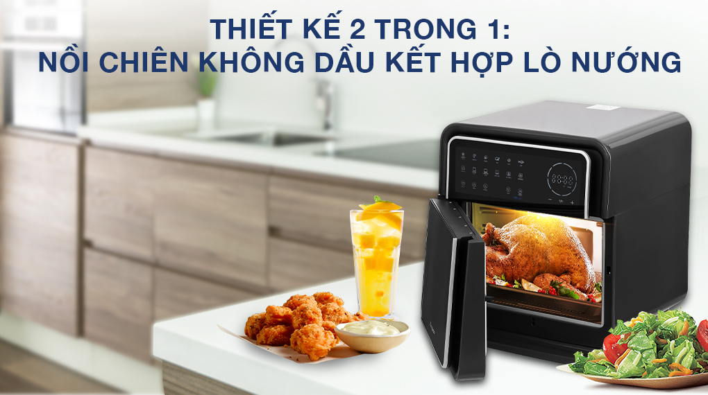 Lò chiên không dầu Kangaroo KG12AF8A 12 lít - Thiết kế