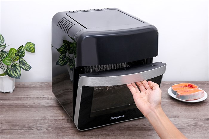 Lò chiên không dầu Kangaroo 12.5 lít KG12AF6A Màu Đen