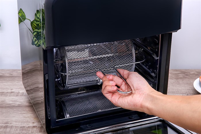 Lò chiên không dầu Kangaroo 12.5 lít KG12AF6A Màu Đen