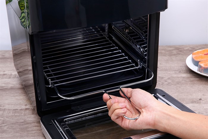 Lò chiên không dầu Kangaroo 12.5 lít KG12AF6A Màu Đen