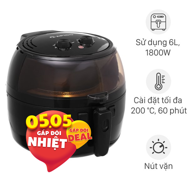 Nồi chiên không dầu Rapido 6.5 lít RAF6.5M2