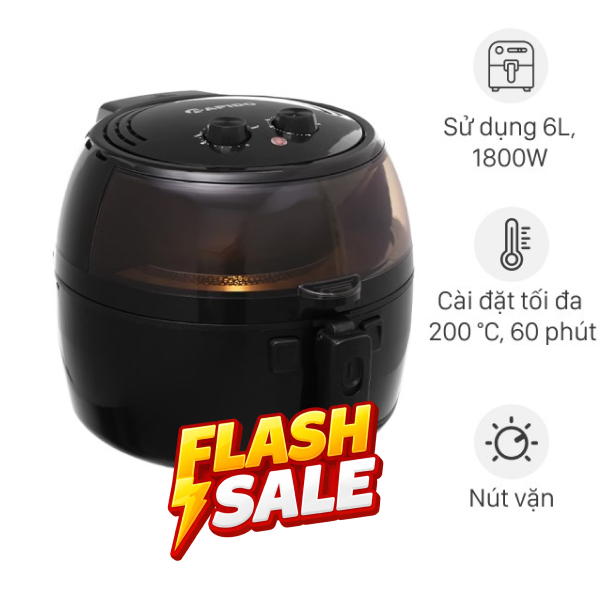 Nồi chiên không dầu Rapido 6.5 lít RAF6.5M2