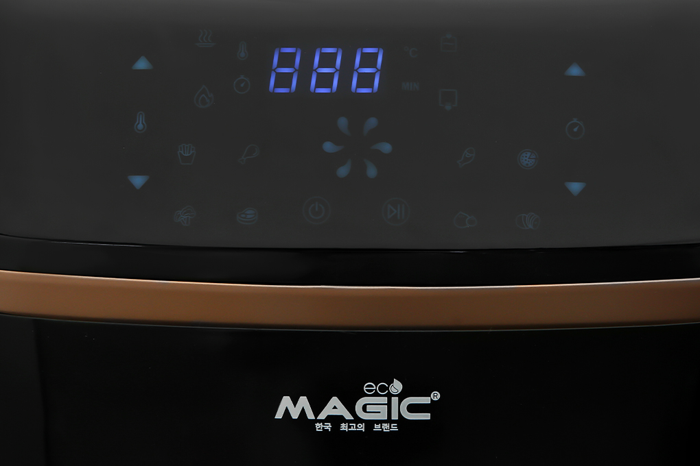 Nồi chiên không dầu kết hợp hấp Magic Eco S07 PRO 7 lít Màu Đen