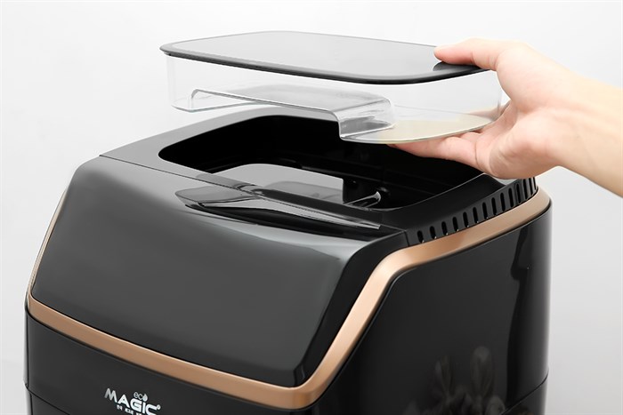 Nồi chiên không dầu kết hợp hấp Magic Eco S07 PRO 7 lít Màu Đen