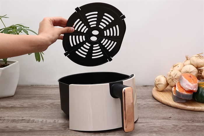 Nồi chiên không dầu Mobell AF-19 4.2 lít Màu Màu be