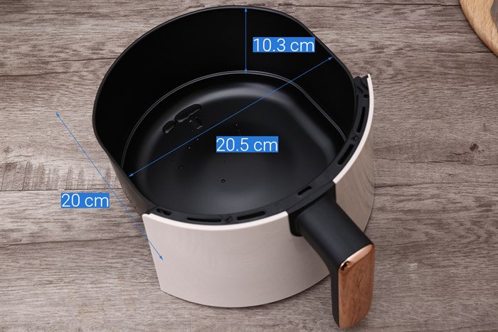 Nồi chiên không dầu Mobell AF-19 4.2 lít Màu Màu be