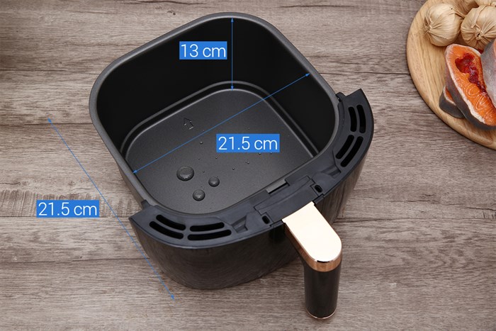 Nồi chiên không dầu Mobell AF-18-YJ 5.8 lít Màu Đen