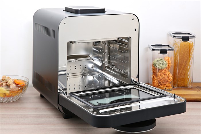 Lò chiên không dầu kết hợp hấp Kalite 15 lít STEAM STAR Màu Đen