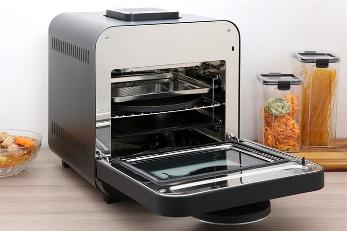 Lò chiên không dầu kết hợp hấp Kalite 15 lít STEAM STAR Màu Đen