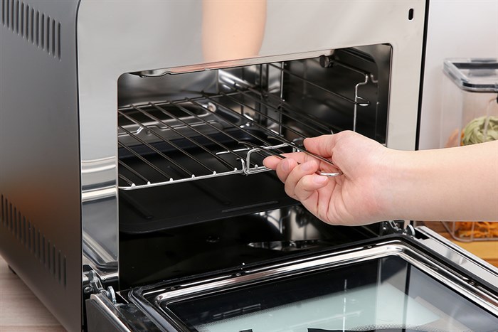 Lò chiên không dầu kết hợp hấp Kalite 15 lít STEAM STAR Màu Đen