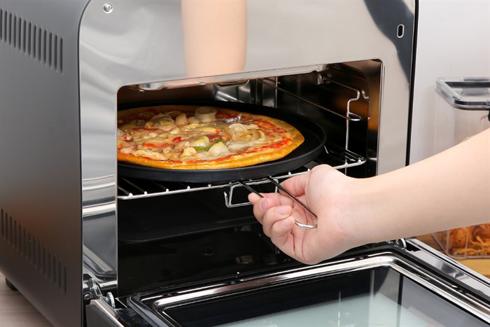 Lò chiên không dầu kết hợp hấp Kalite 15 lít STEAM STAR Màu Đen