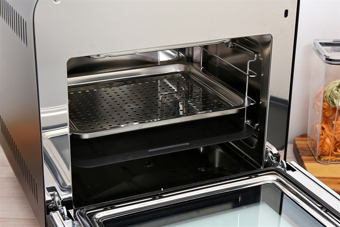 Lò chiên không dầu kết hợp hấp Kalite 15 lít STEAM STAR Màu Đen