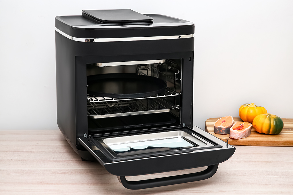 Lò chiên không dầu kết hợp hấp Kalite 15 lít STEAM X Màu Đen