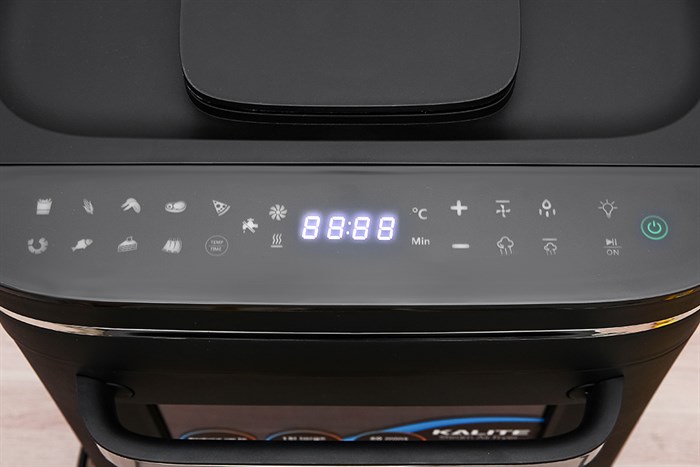 Lò chiên không dầu kết hợp hấp Kalite 15 lít STEAM X Màu Đen