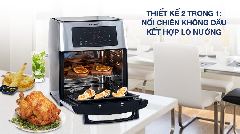 Lò chiên không dầu Kalite 15 lít KL-1500