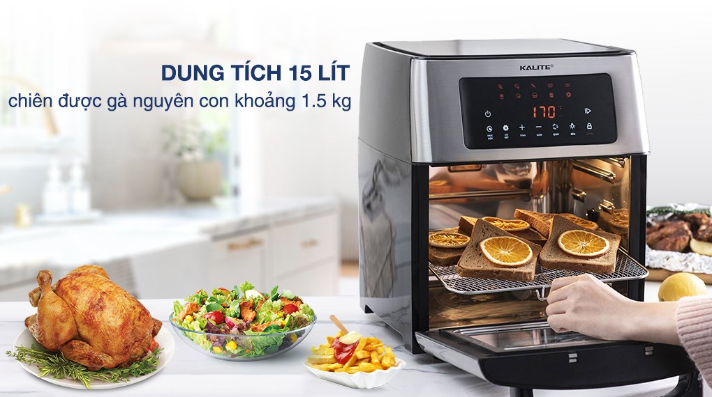 Lò chiên không dầu Kalite 15 lít KL-1500