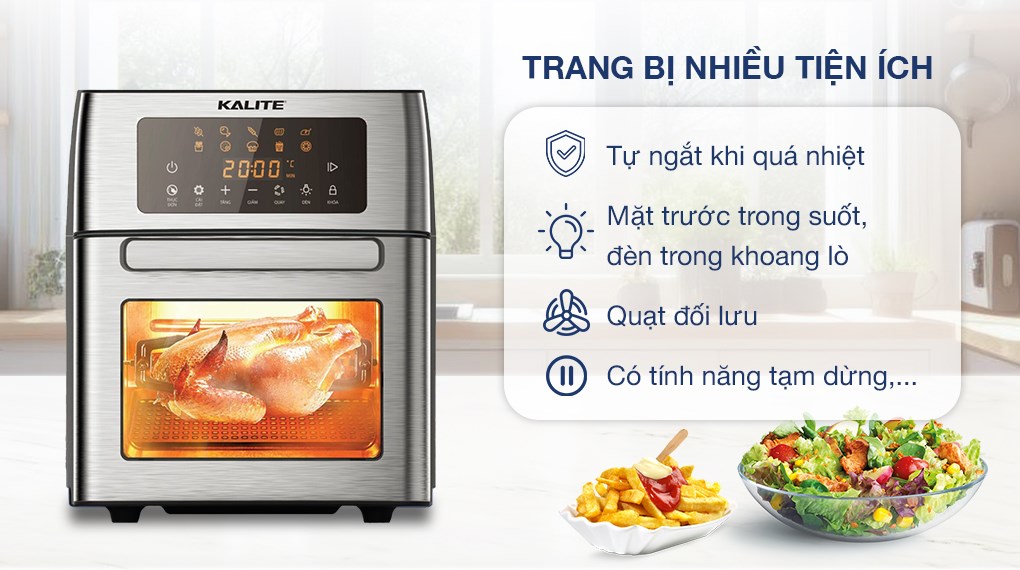 Lò chiên không dầu Kalite 15 lít KL-1500