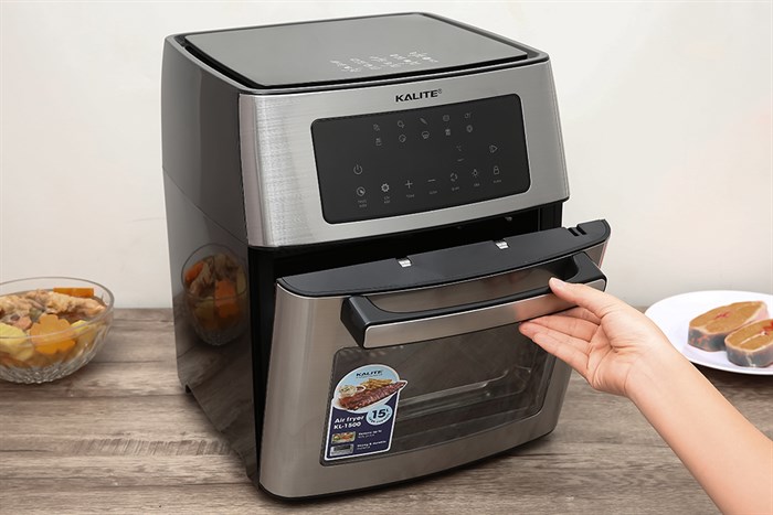 Lò chiên không dầu Kalite 15 lít KL-1500 Màu Đen - Bạc