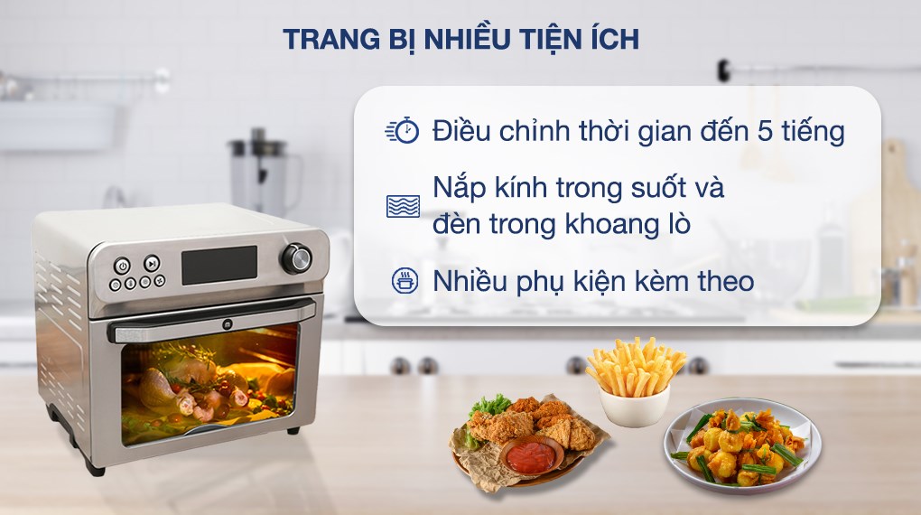 Lò chiên không dầu Mishio MK-314 24 lít - 7