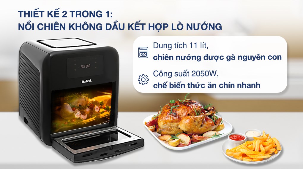Lò chiên không dầu Tefal 11 lít FW501815